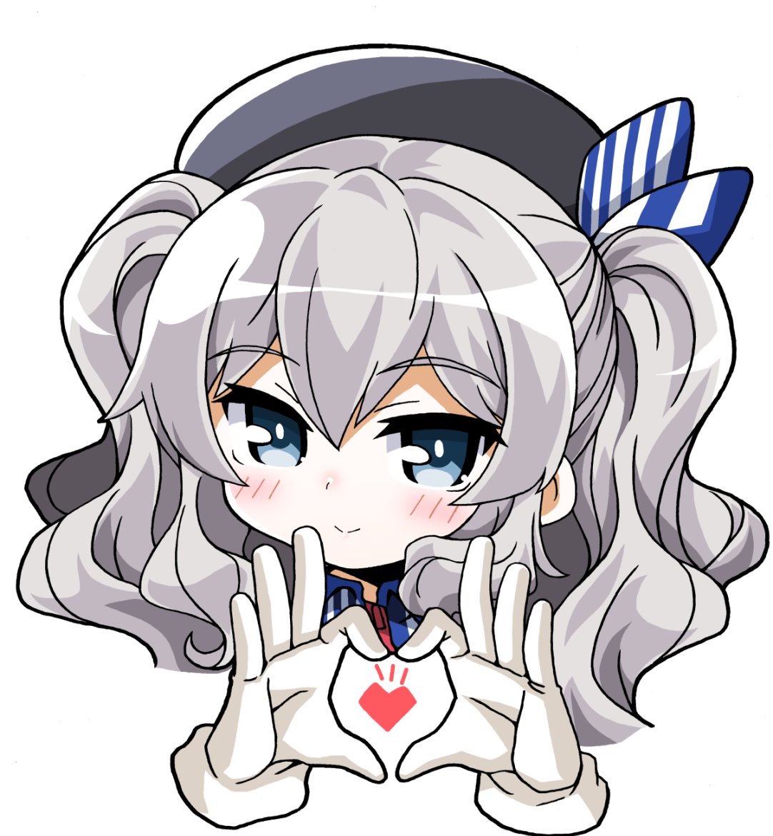 1girl, black_hat, blue_eyes, blush, chibi, chibi_only, commentary_request, cropped_torso