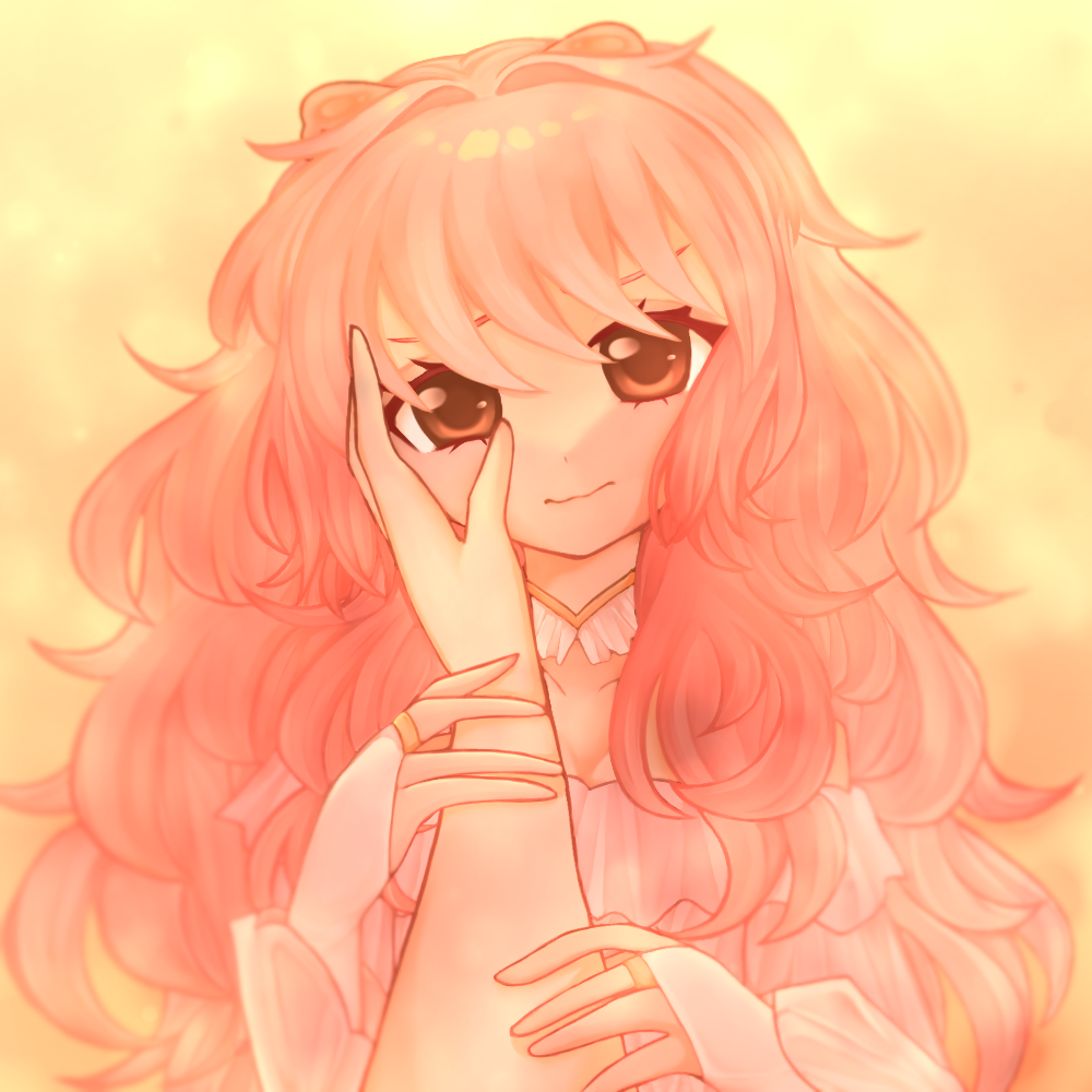 1girl, 1other, bonnibelle, bonnibelle_amai, bonnibelle_amai_(rebirth), brown_eyes, detached_collar, dress
