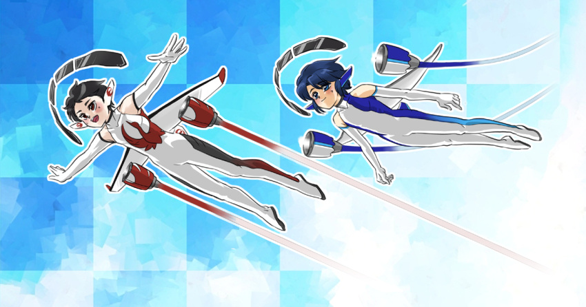 bad_id, bodysuit, elbow_gloves, flying, glide_slope, gloves, japan_airlines, personification