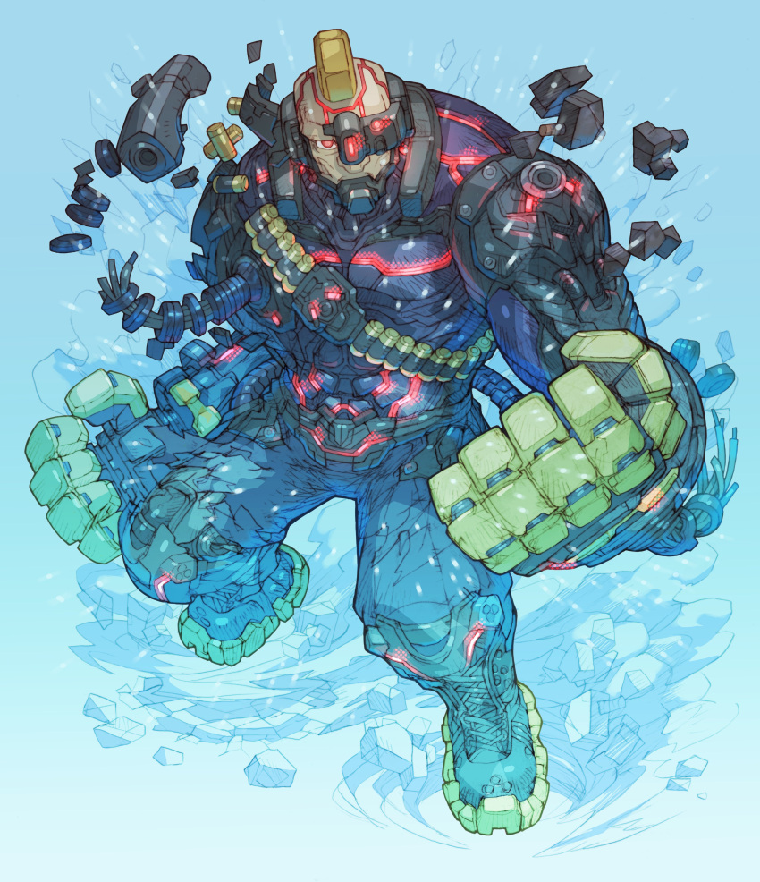 1boy, absurdres, armor, black_armor, commentary_request, full_body, highres, jack-8