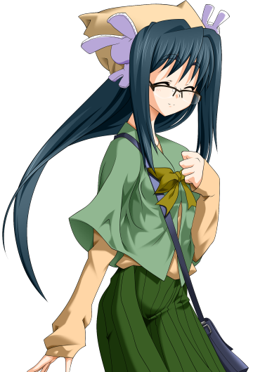 1girl, 2000s_(style), animal_hat, bag, blue_hair, blush, bow, capelet