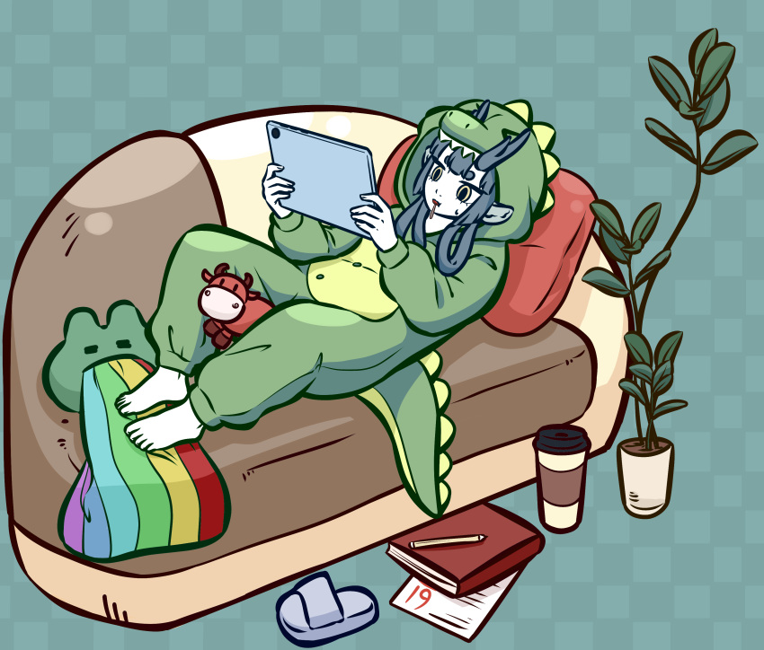 1girl, absurdres, barefoot, chinese_commentary, commentary_request, dragon, eastern_dragon, feet