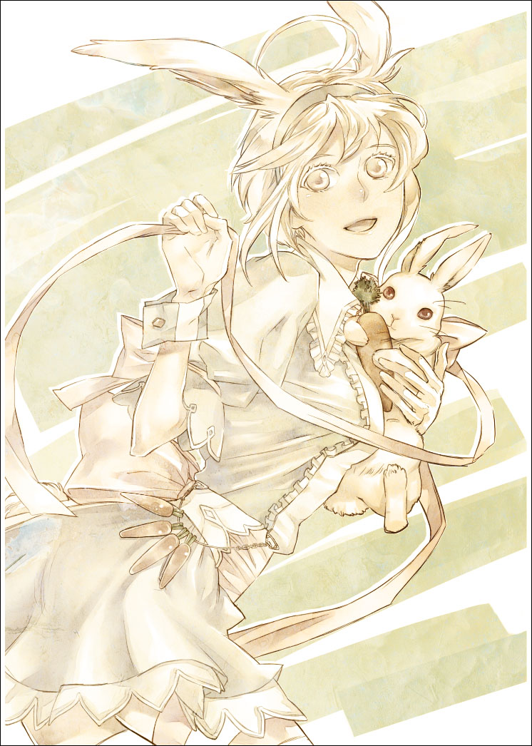 bunny, bunny_ears, carrot, dress, hairband, original, pale_color, pale_colors