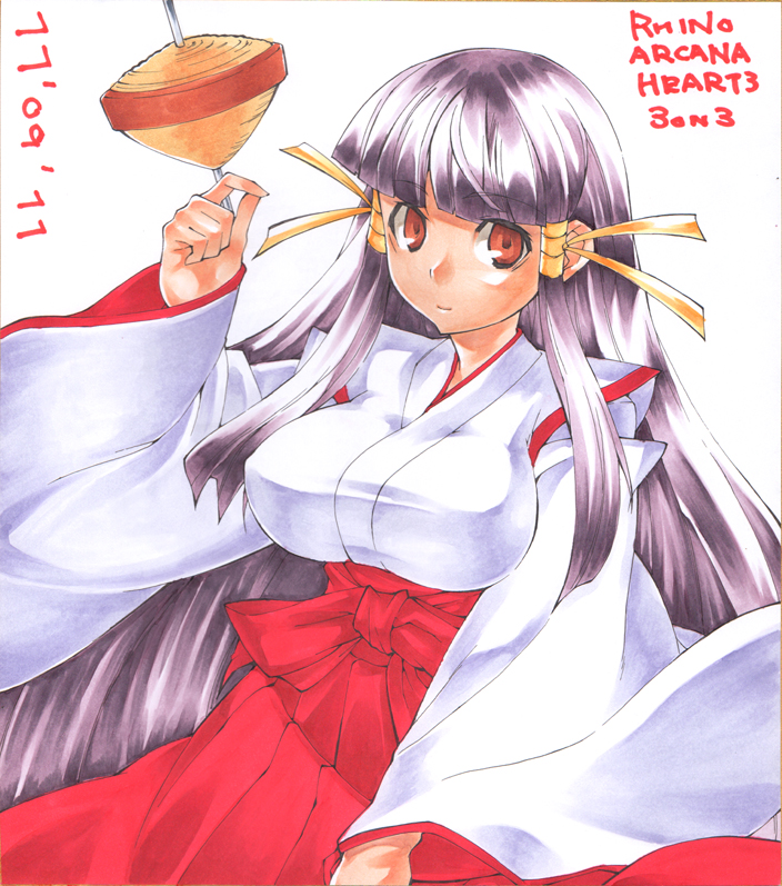 black_hair, breasts, brown_eyes, hair_ribbon, huge_breasts, japanese_clothes, kasuga_maori, large_breasts