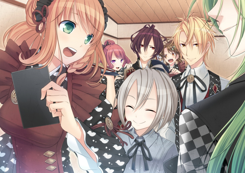 4boys, amnesia_(idea_factory), character_request, heroine_(amnesia), mine_(amnesia), multiple_boys, multiple_girls, orion_(amnesia)