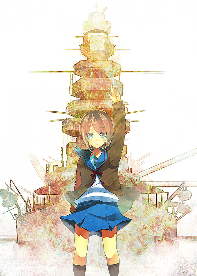 battleship, imperial_japanese_navy, koba, nagato_(battleship), nagato_yuki, namesake, object_namesake, purple_eyes