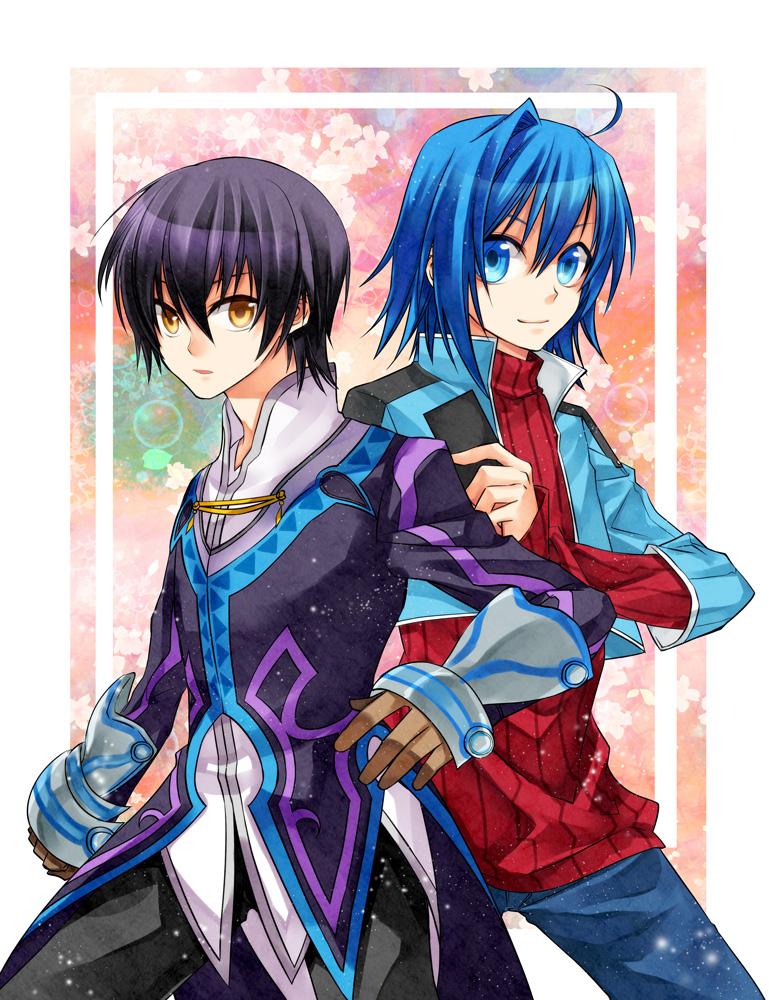 argent-ag, black_hair, blue_eyes, blue_hair, cardfight!!_vanguard, cardfight!!_vanguard_(cards), coat, crossover