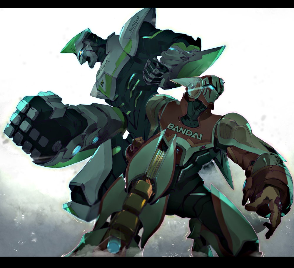 araimun, barnaby_brooks_jr, kaburagi_t_kotetsu, letterboxed, multiple_boys, power_armor, power_suit, superhero