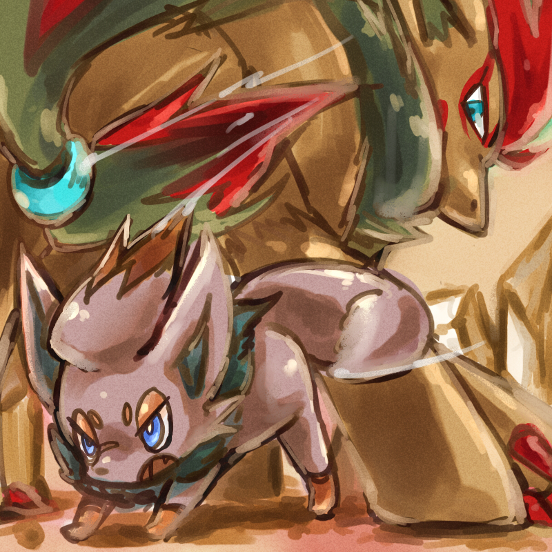 alternate_color, bad_id, blue_eyes, c2, fox, from_behind, looking_back, nintendo