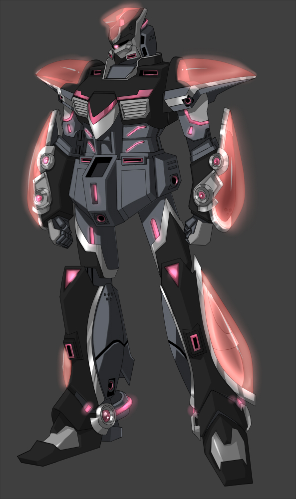 fusion, gundam, h-01, hiraki_ajino, mecha, no_humans, power_armor, simple_background