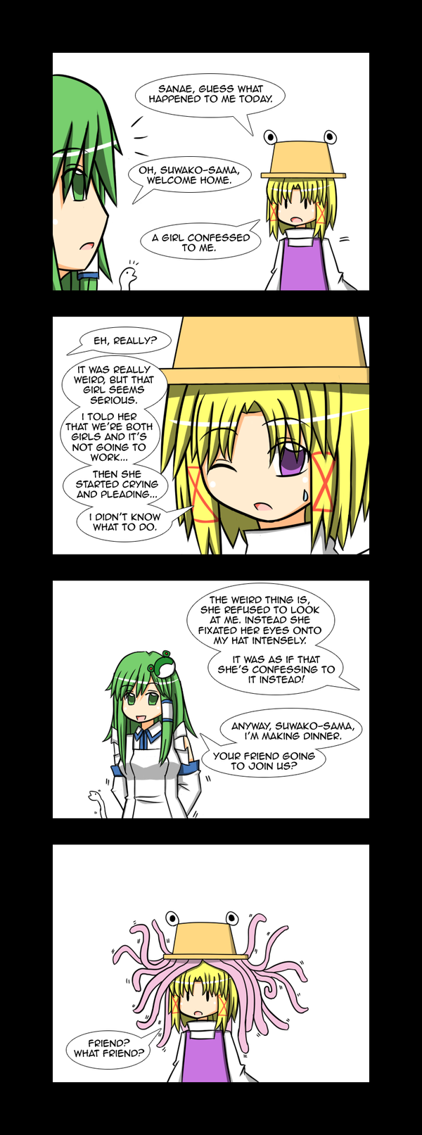 4koma, comic, highres, kochiya_sanae, lunarisaileron, moriya_suwako, multiple_girls, pyonta