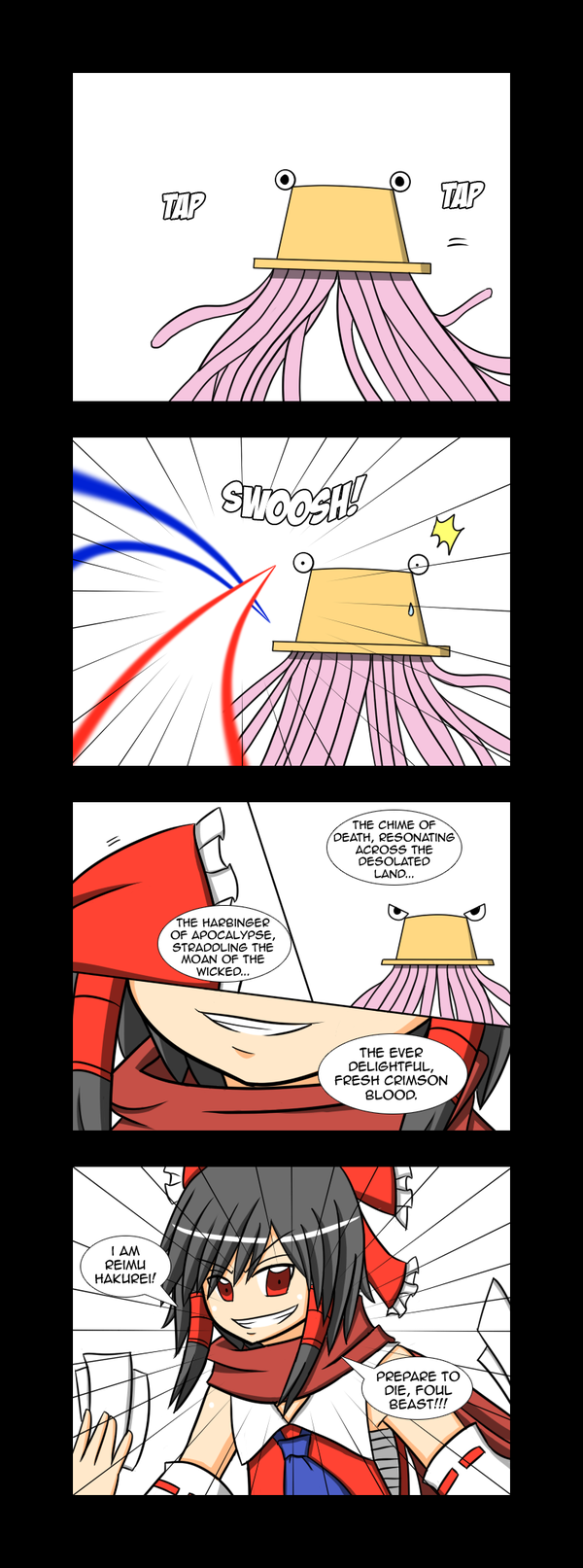 4koma, comic, english, hakurei_reimu, lunarisaileron, pyonta, scarf, tentacles