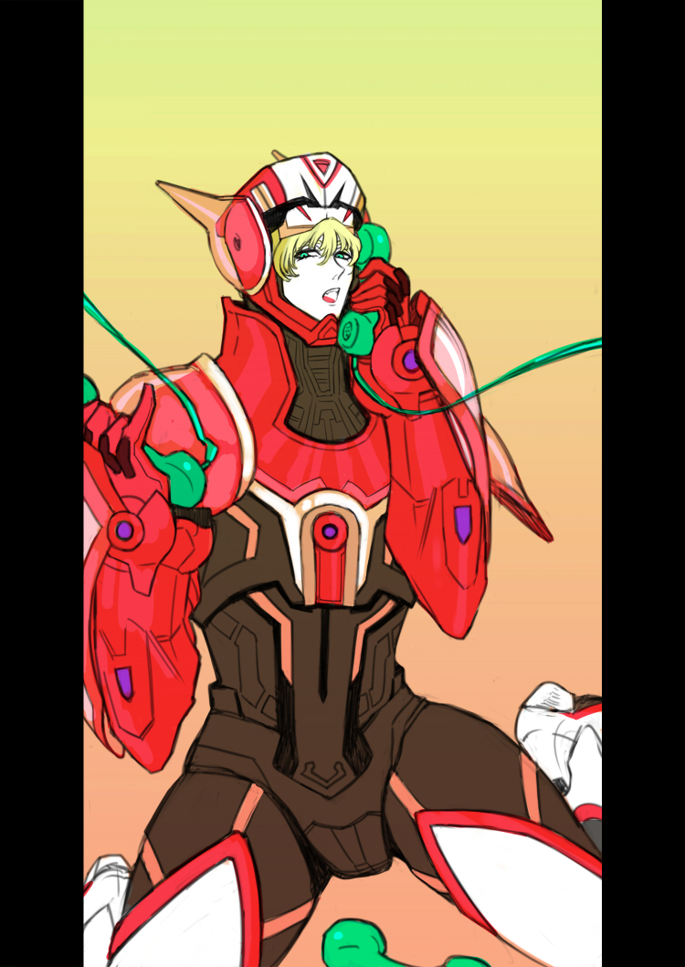 barnaby_brooks_jr, blonde_hair, green_eyes, lady_gaga, male, mikumikudance, phone, pillarboxed