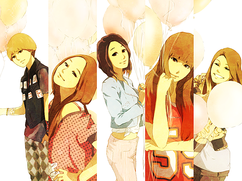 amber_f(x), amber_josephine_liu, balloon, blonde_hair, choi_jinri, f(x), jung_soo-jung, krystal_f(x)