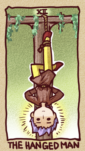 copyright_request, hanging, ikkyuu, lowres, male, rope, solo, tarot