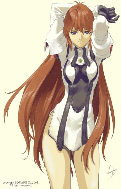 artist_request, bare_legs, bottomless, brown_hair, elhaym_van_houten, gloves, long_hair, photoshop