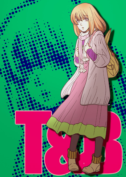 bag, croco, dress, extra, mole, orange_hair, pantyhose, randoseru, scarf, scarf_girl_(tiger_&amp;_bunny), tiger_&amp;_bunny