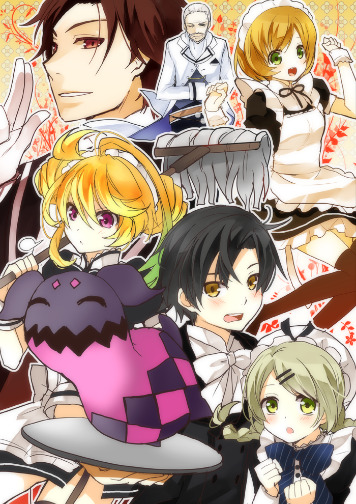:d, :o, alternate_costume, alternate_hairstyle, alvin_(tales_of_xillia), beard, black_hair, blonde_hair