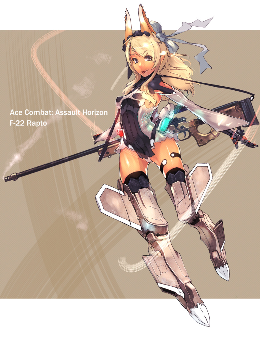 1girl, ace_combat, ace_combat_assault_horizon, bigegg, blonde_hair, error, extra_ears, f-22