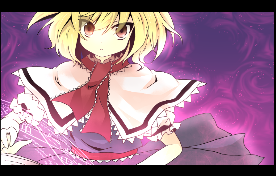 alice_margatroid, bad_id, blonde_hair, book, capelet, dress, frills, magic_circle