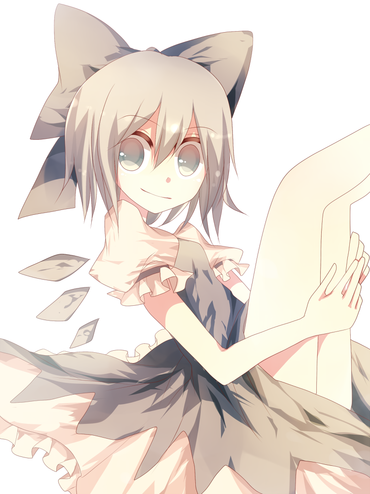 blue_eyes, blue_hair, cirno, hair_ribbon, ice, ice_wings, motoko_(fe25), ribbon