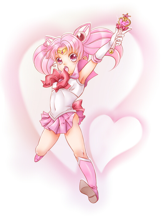 :o, an_mochigusa, arm_up, bishoujo_senshi_sailor_moon, boots, bow, chibi_usa, child