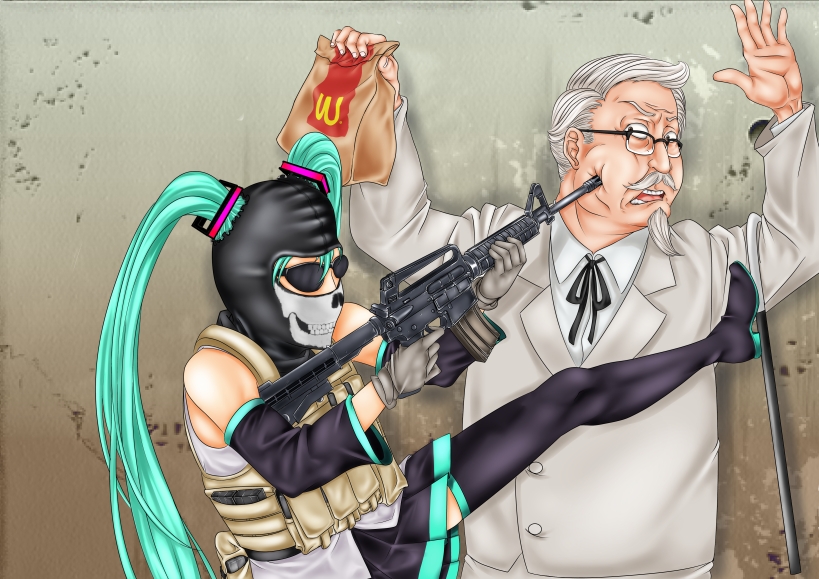 at_gunpoint, balaclava, call_of_duty, call_of_duty:_modern_warfare_2, colonel_sanders, cosplay, detached_sleeves, detatched_sleeves