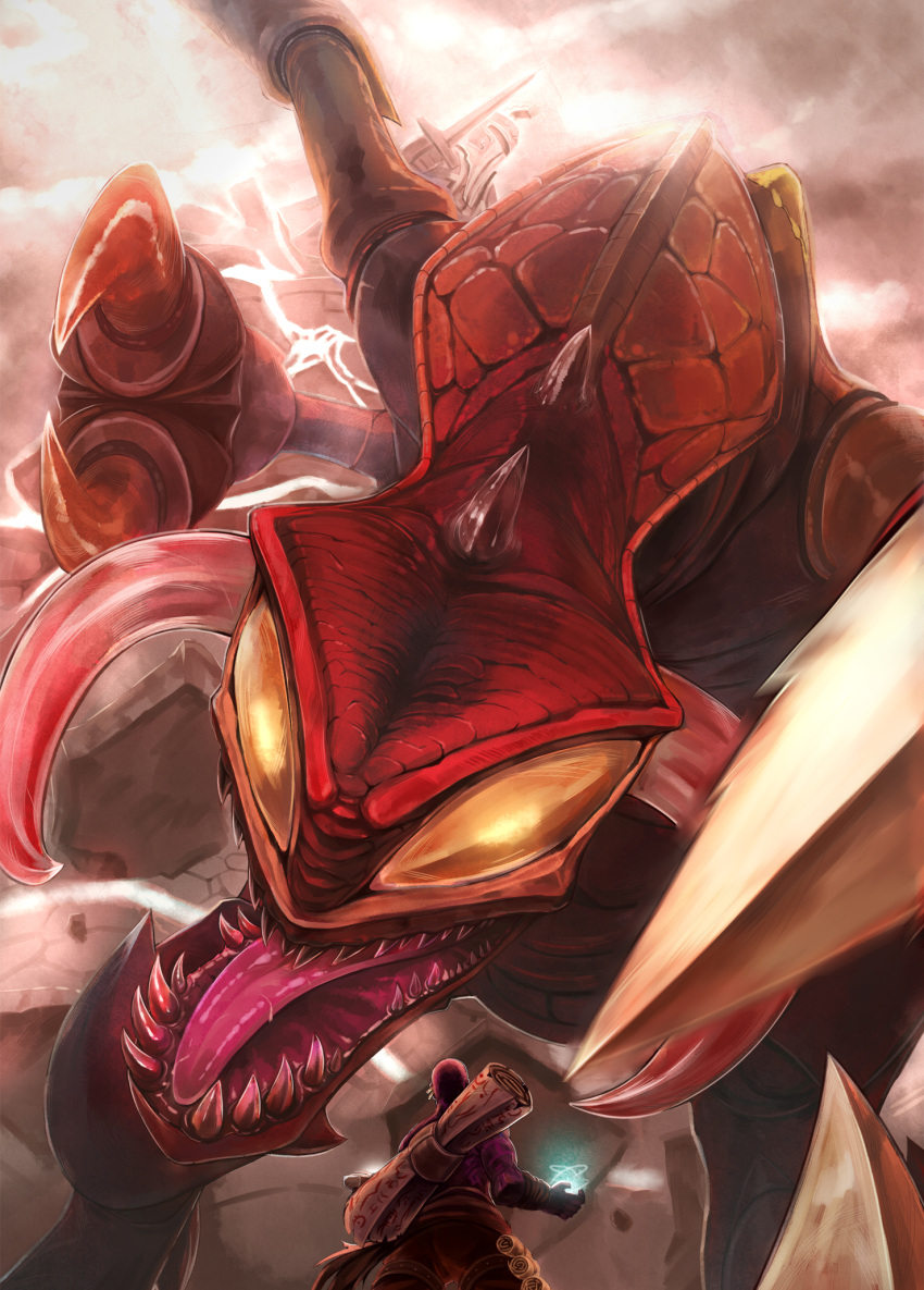 cho'gath, cho'gath, donarudo, earrings, highres, jewelry, league_of_legends, monster