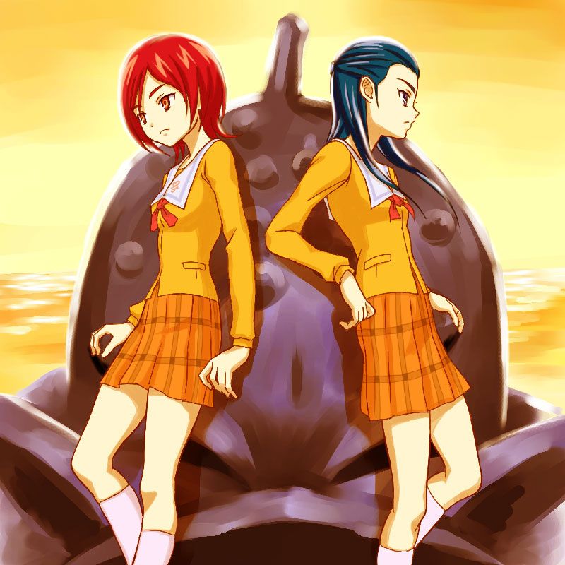 blue_eyes, blue_hair, futari_wa_precure_splash_star, futari_wa_pretty_cure_splash_star, gooyan, hadime, hajime_(caramel_toone), kiryuu_kaoru