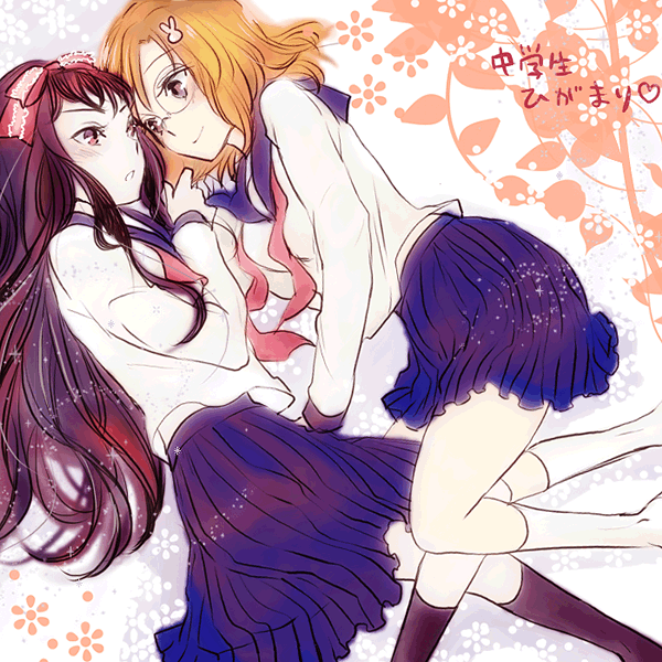 higanbana_(higanbana_no_saku_yoru_ni), higanbana_no_saku_yoru_ni, long_hair, moriya_marie, ribbon, sarasa_misa, school_uniform
