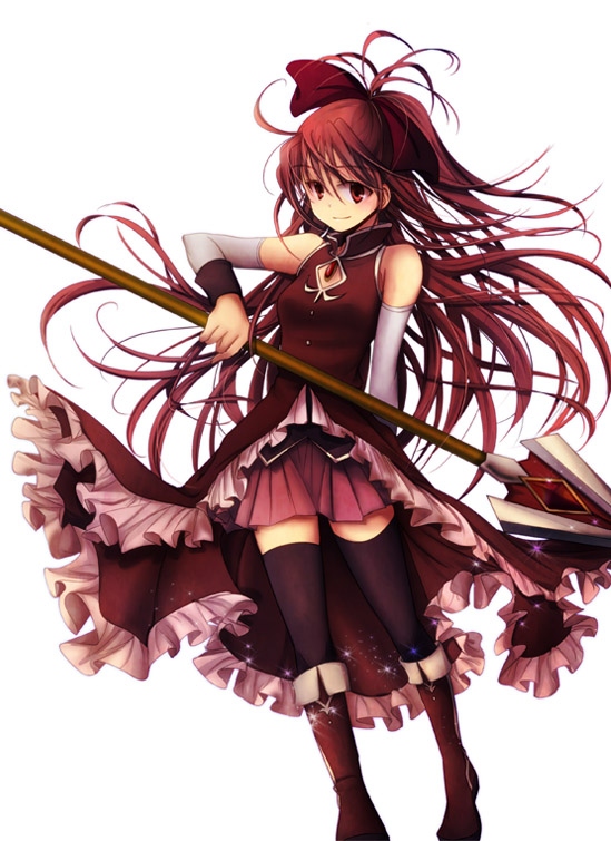 akasaka_sakasu, bare_shoulders, black_legwear, detached_sleeves, dress, frills, hair_ribbon, long_hair