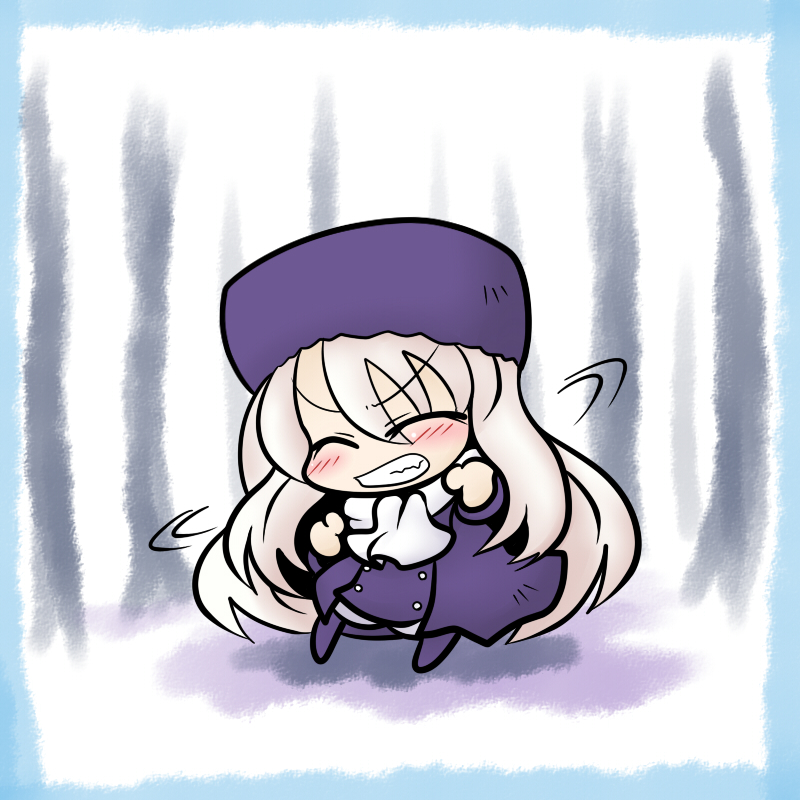 blush, closed_eyes, eyes_closed, fate/stay_night, fate/zero, fate_(series), illyasviel_von_einzbern, scarf
