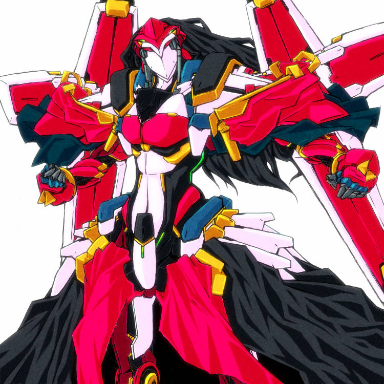 black_hair, herukichi_(ucdy), jizurisuzaku, kyoukai_senjou_no_horizon, long_hair, mecha, solo