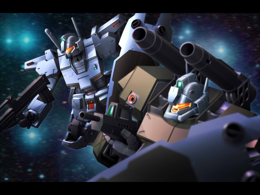 gm_(mobile_suit), gm_cannon_ii, gm_custom, gun, gundam, gundam_0083, highres, mecha