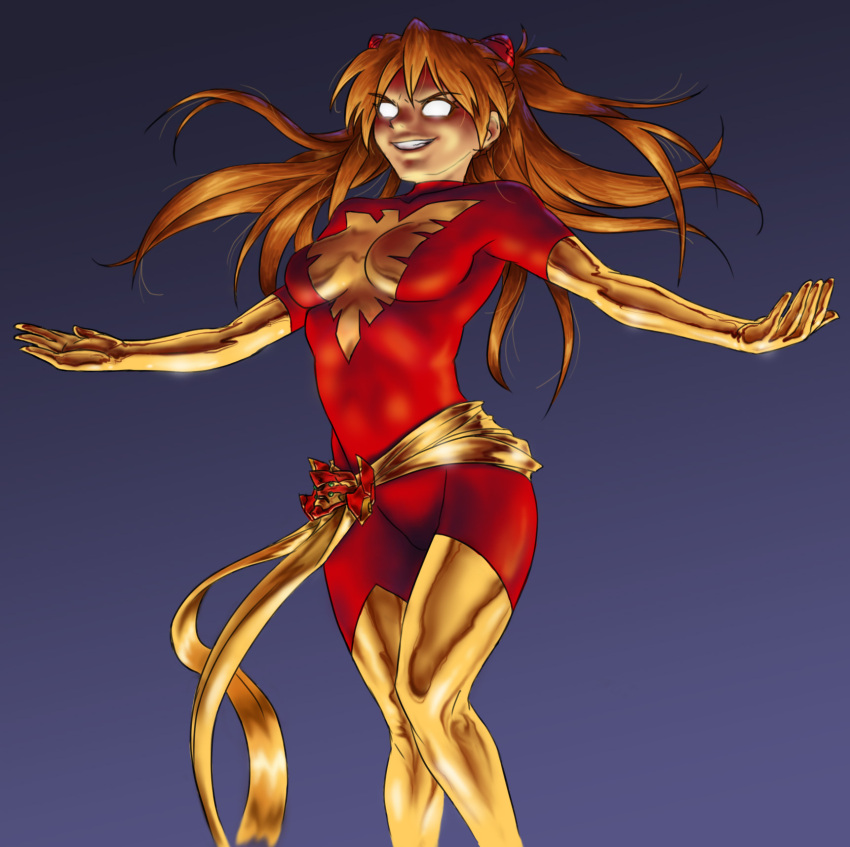 armpit, bodysuit, boots, breasts, collaboration, colored, cosplay, dark_phoenix