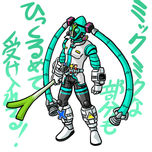 belt, cosplay, hatsune_miku, hatsune_miku_(cosplay), kagamine_len, kaito, kamen_rider, kamen_rider_fourze