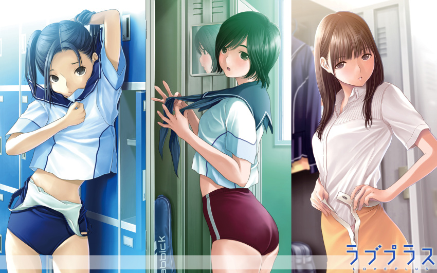 anegasaki_nene, dressing, kobayakawa_rinko, locker_room, love_plus, takane_manaka