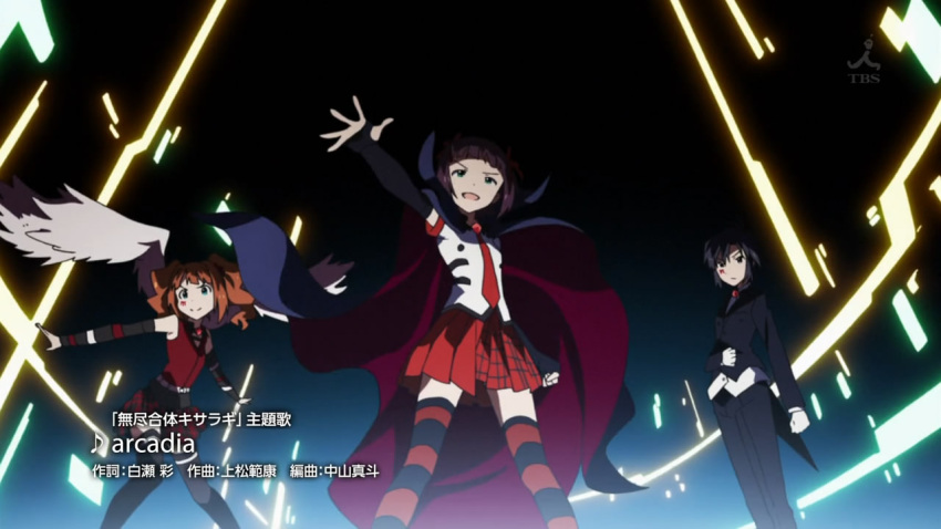 asymmetrical_clothes, asymmetrical_clothing, black_hair, brown_hair, butler, cape, elbow_gloves, facepaint