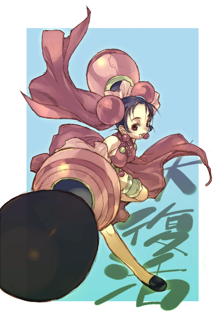 chinese_clothes, dodonpachi, dodonpachi_daifukkatsu, giant, mecha, ray'n, ray'n, robot