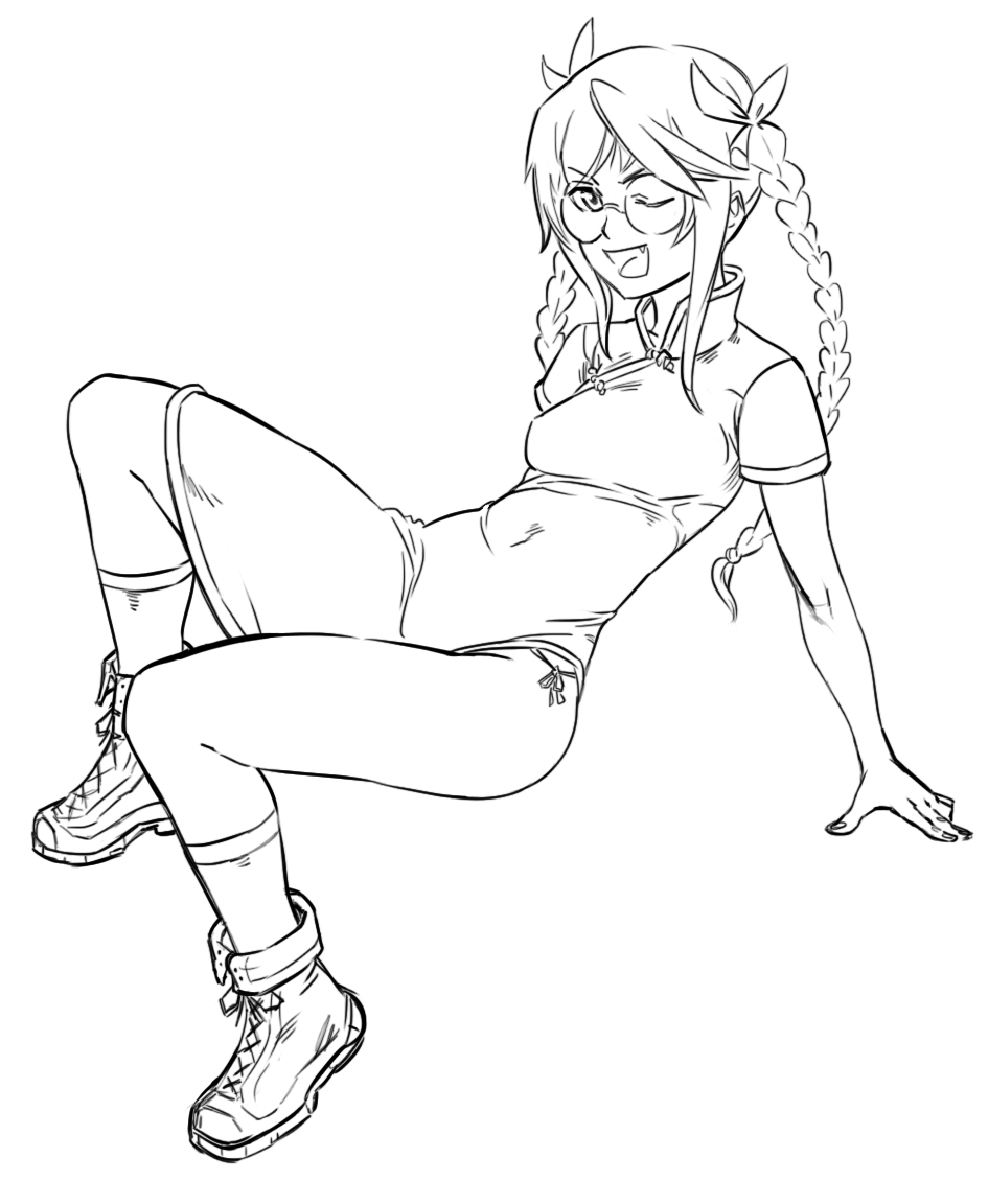 bb_(baalbuddy), boots, bow, braid, china_dress, chinese_clothes, cosplay, drawfag