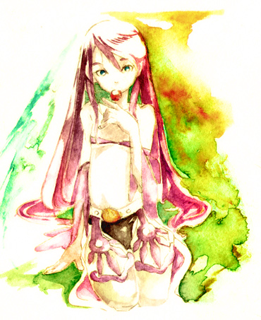 cynthia_lane, green_eyes, lollipop, overman_king_gainer, pink_hair