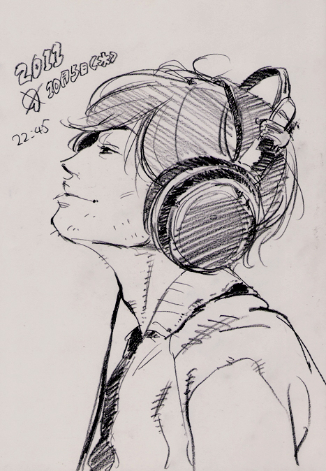 headphone, male, simple, smoking, tagme