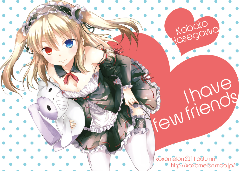 blonde_hair, blush, boku_wa_tomodachi_ga_sukunai, character_name, dress, english, gothic_lolita, hair_ornament