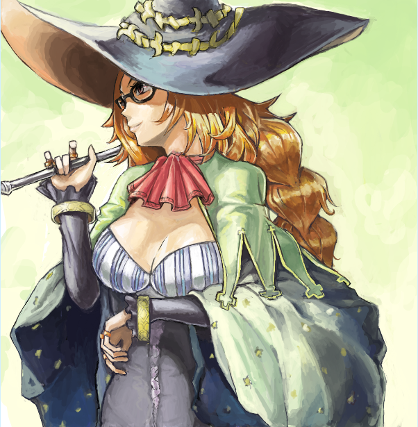 glasses, grand_knights_history, hat, korosuke1, long_hair, muse_cromwell, witch_hat