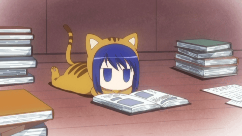 animated, animated_gif, blue_eyes, blue_hair, gif, hanamaru_youchien, hiiragi_(hanamaru_youchien)