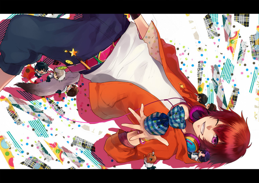 headphones, hoodie, juuya, kirihara_akaya, kuwahara_jackal, marui_bunta, niou_masaharu, purple_eyes