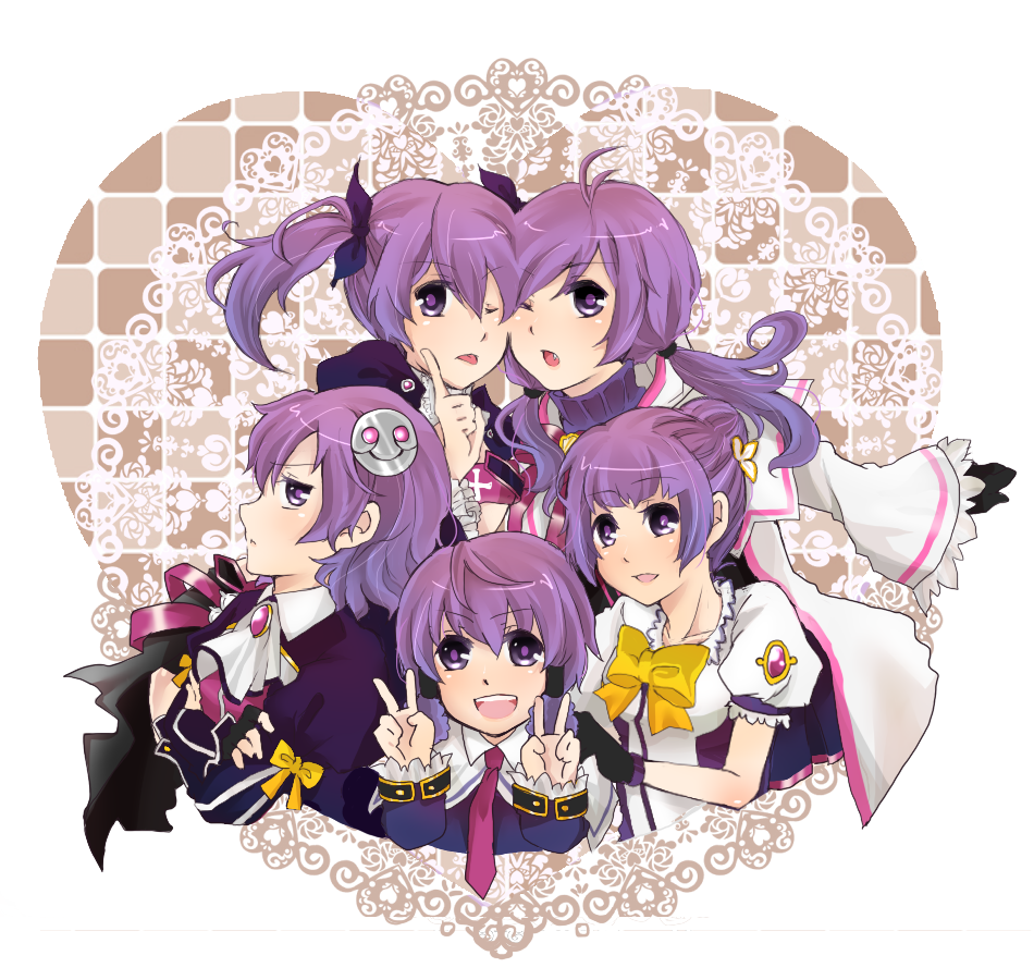 :d, :o, :p, ;p, aisha_(elsword), bow, collar, double_v