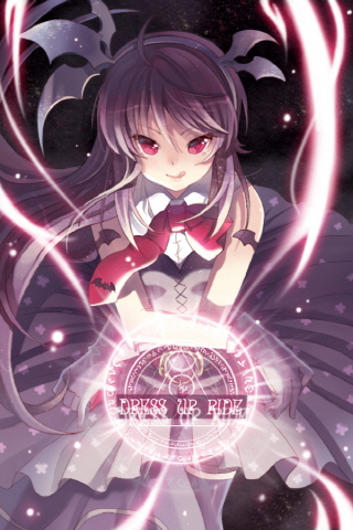 bat_wings, dress, frills, fusion, gathers, gloves, gothic_lolita, hairband