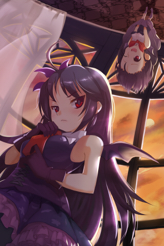 bangs, bat_wings, bustier, dress_shirt, frills, gathers, gothic_lolita, hairband