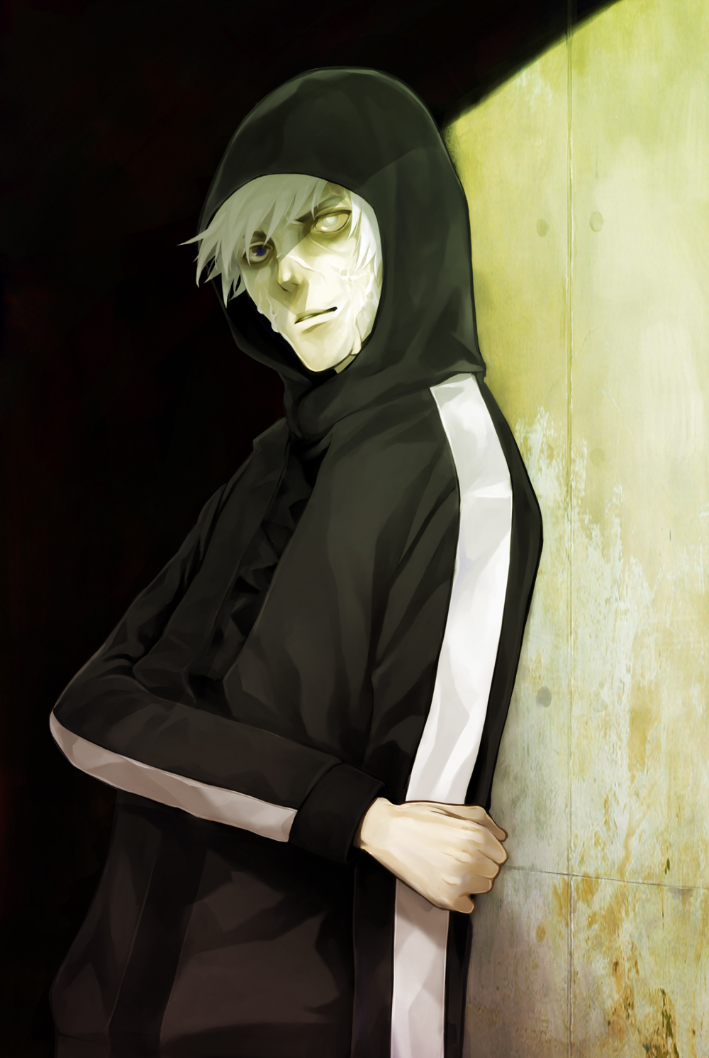 fate/stay_night, fate/zero, fate_(series), heterochromia, highres, hoodie, kiri_(0925kiri), male